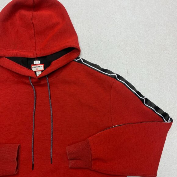 Hunter for Target Hoodie Men's L Red Long Sleeve Fleece Sweatshirt Pullover - Picture 3 of 12
